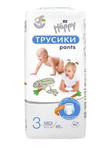 Трусики Bella Happy Midi 6-11кг 48шт