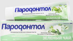 Зубная паста с Экстрактом зеленого чая Пародонтол 124г