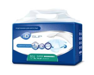 Подгузники для взрослых iD SLIP L 30 шт
